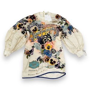 NWT Zimmermann Tama Billow Dress in "Fancy Garden Floral" Size 8 - AUTHENTIC